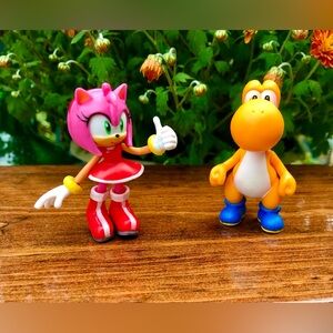 NINTENDO SEGA Mario Yoshi Sonic Girl Character Toy Figure Blind Box Lot Bundle